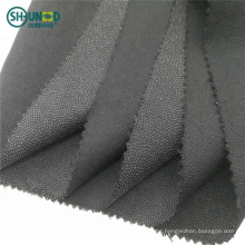 100% Polyester Shrink-Retardant Woven Fusible Garment Fusing Twill Weave Interfacing Washing Interlining for Dress/ coat